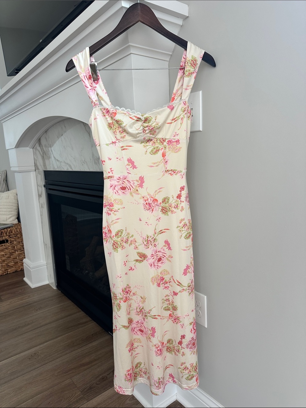 Lait Collection Floral Yellow and Pink Sun Dress